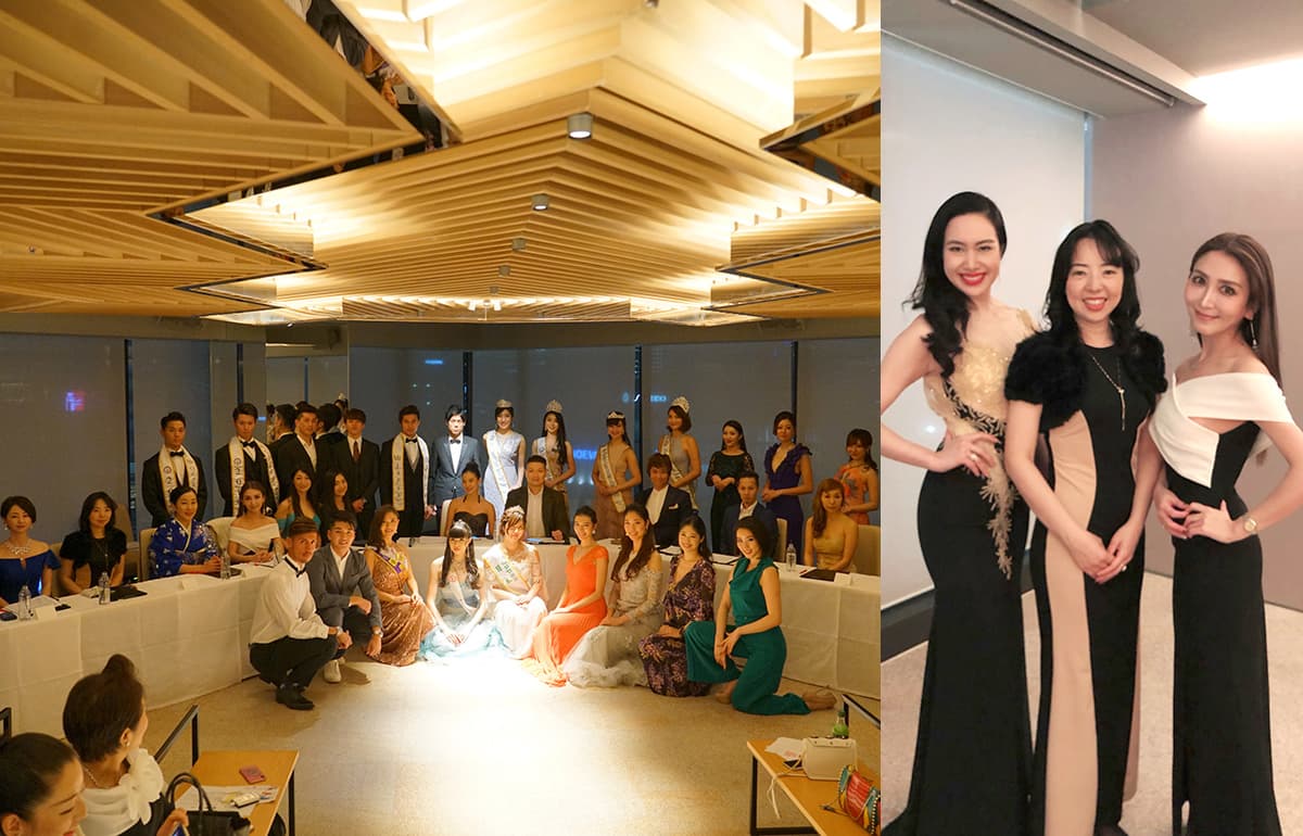 葵紀子ミス日本審査員の様子