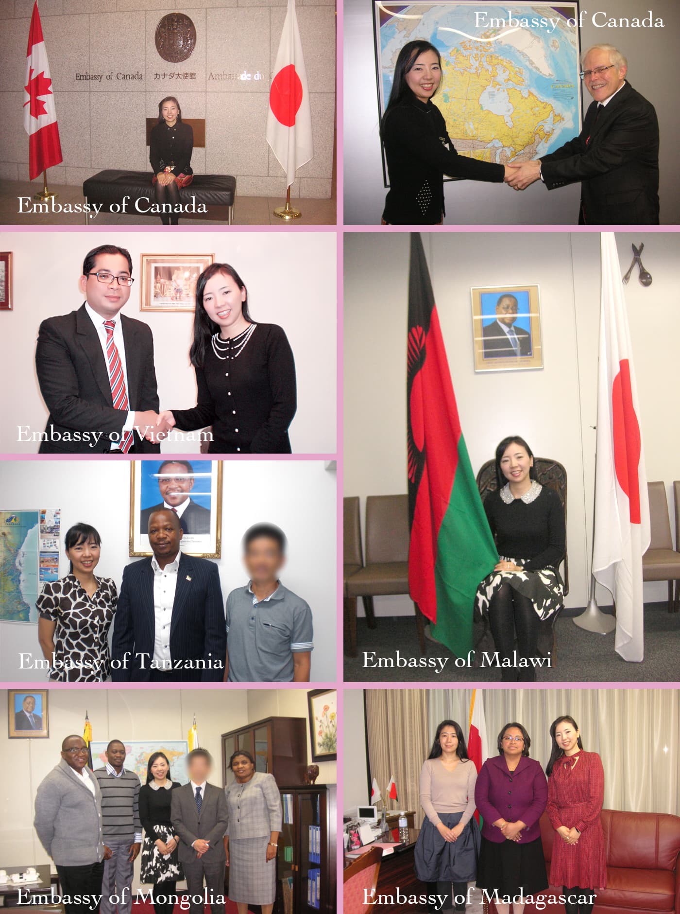 駐日大使館との写真